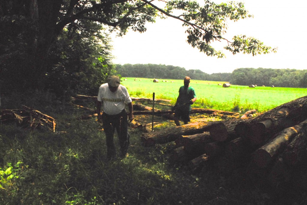 Dad and I debarking