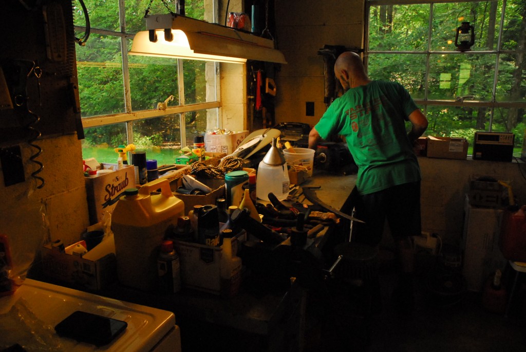 Sharpening of the blade